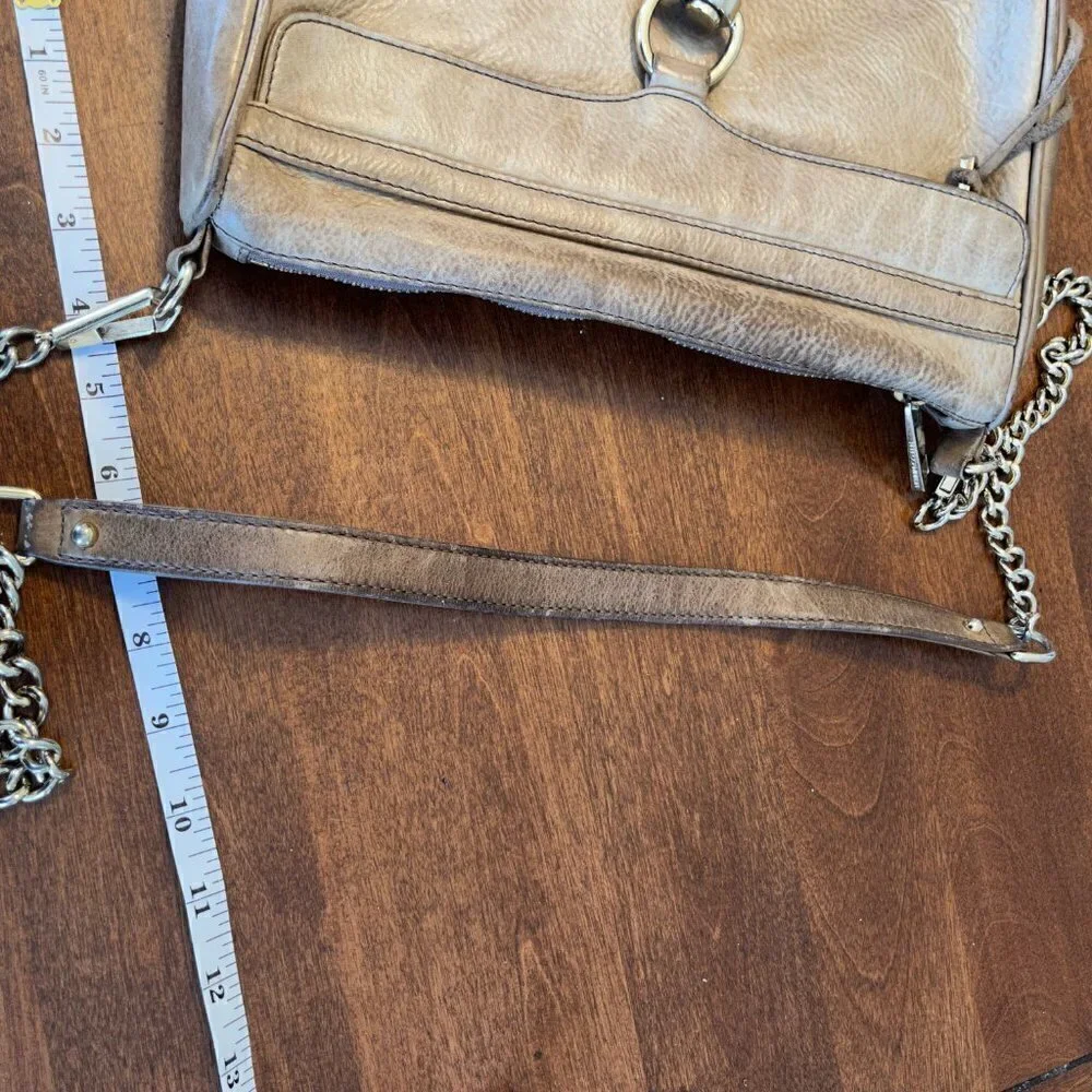 Rebecca Minkoff MAC crossbody bag purse taupe grey
